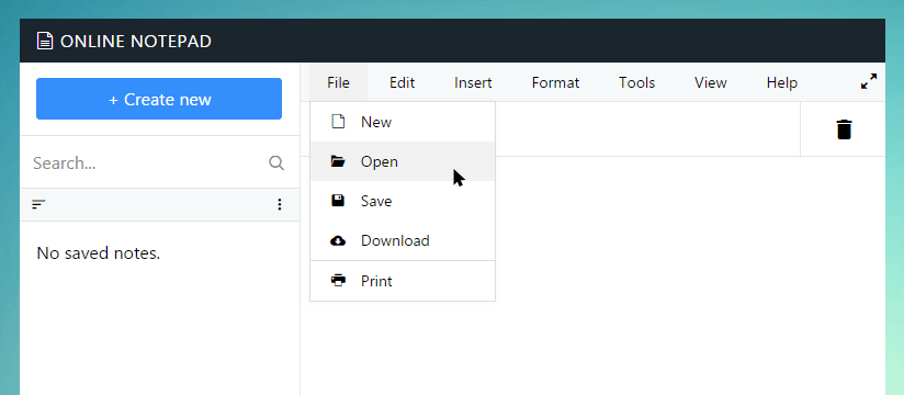 Open text file in Wasamedia